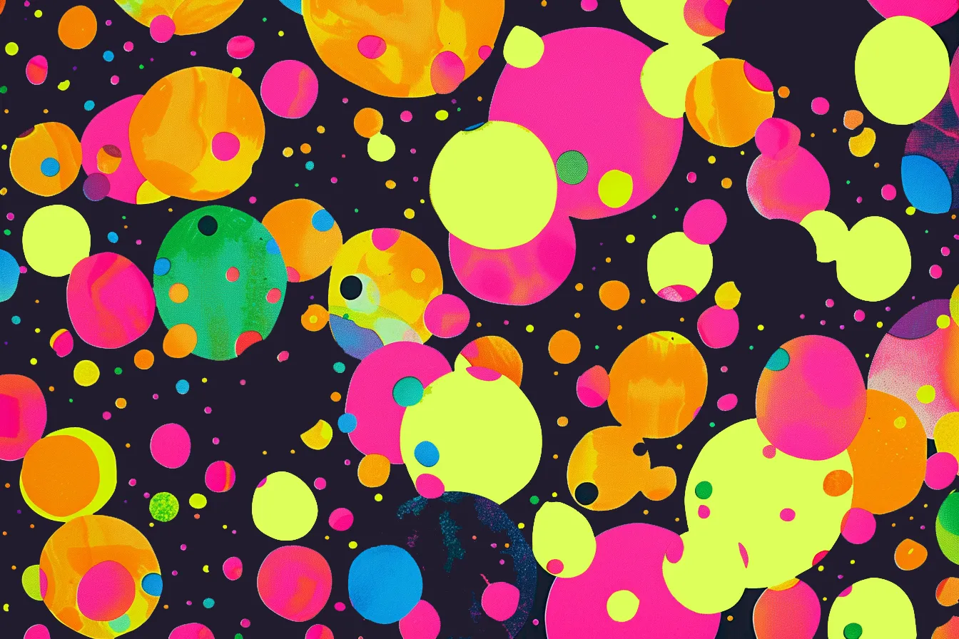 Colorful dots illustration representing diversity, equity, and inclusion in web accessibility