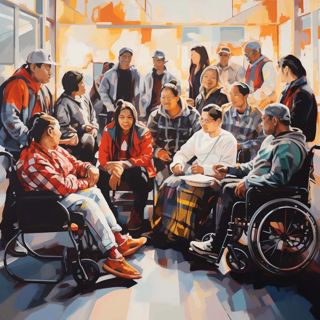Digital accessibility illustration for Canadian nonprofits representing inclusive online spaces